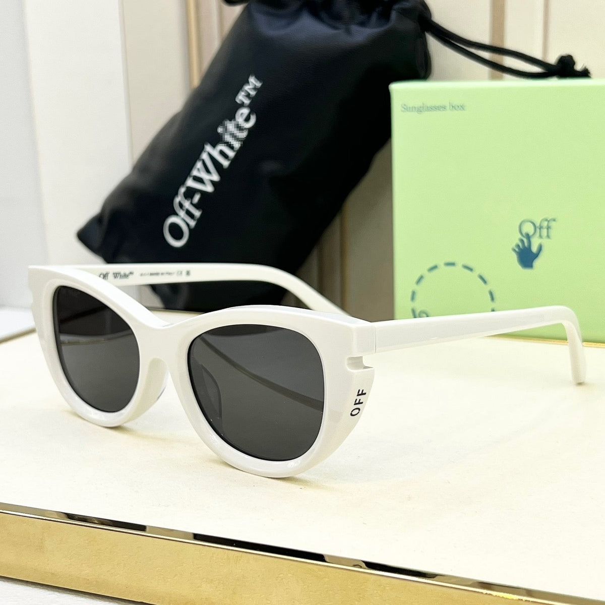 OFF-Whlte Arrow logo sunglasses#097