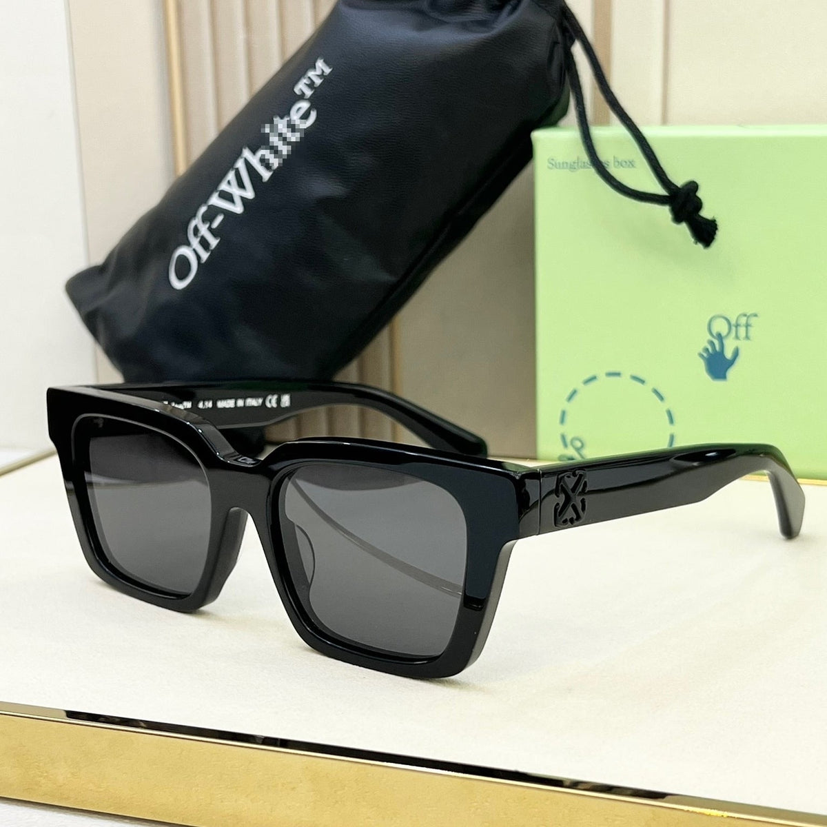 OFF-Whlte Arrow logo sunglasses#111