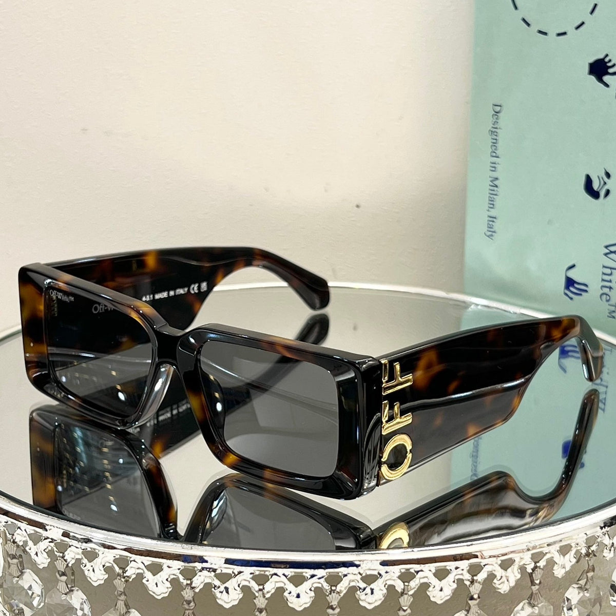 OFF-Whlte Arrow logo sunglasses#097