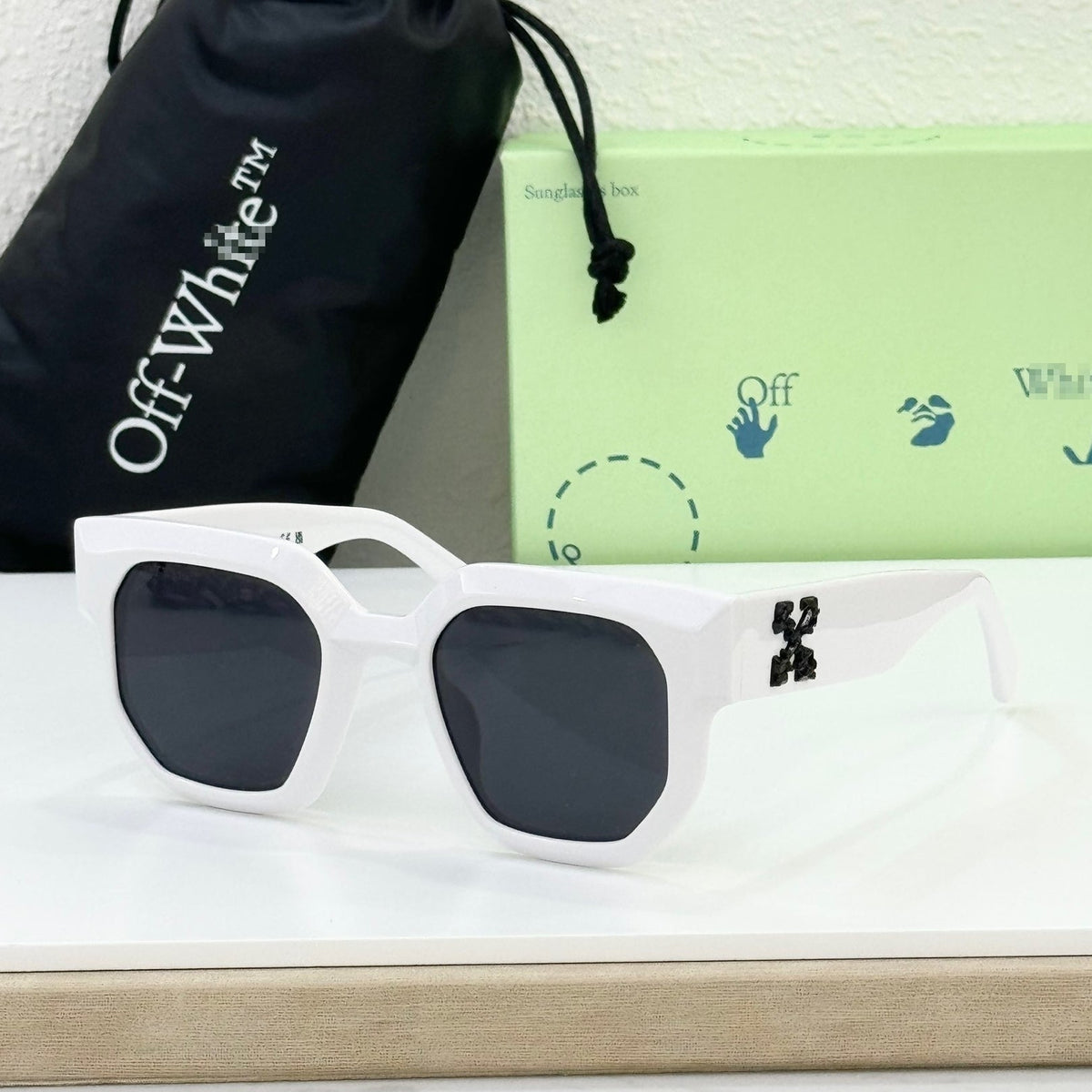 OFF-Whlte Arrow logo sunglasses#014