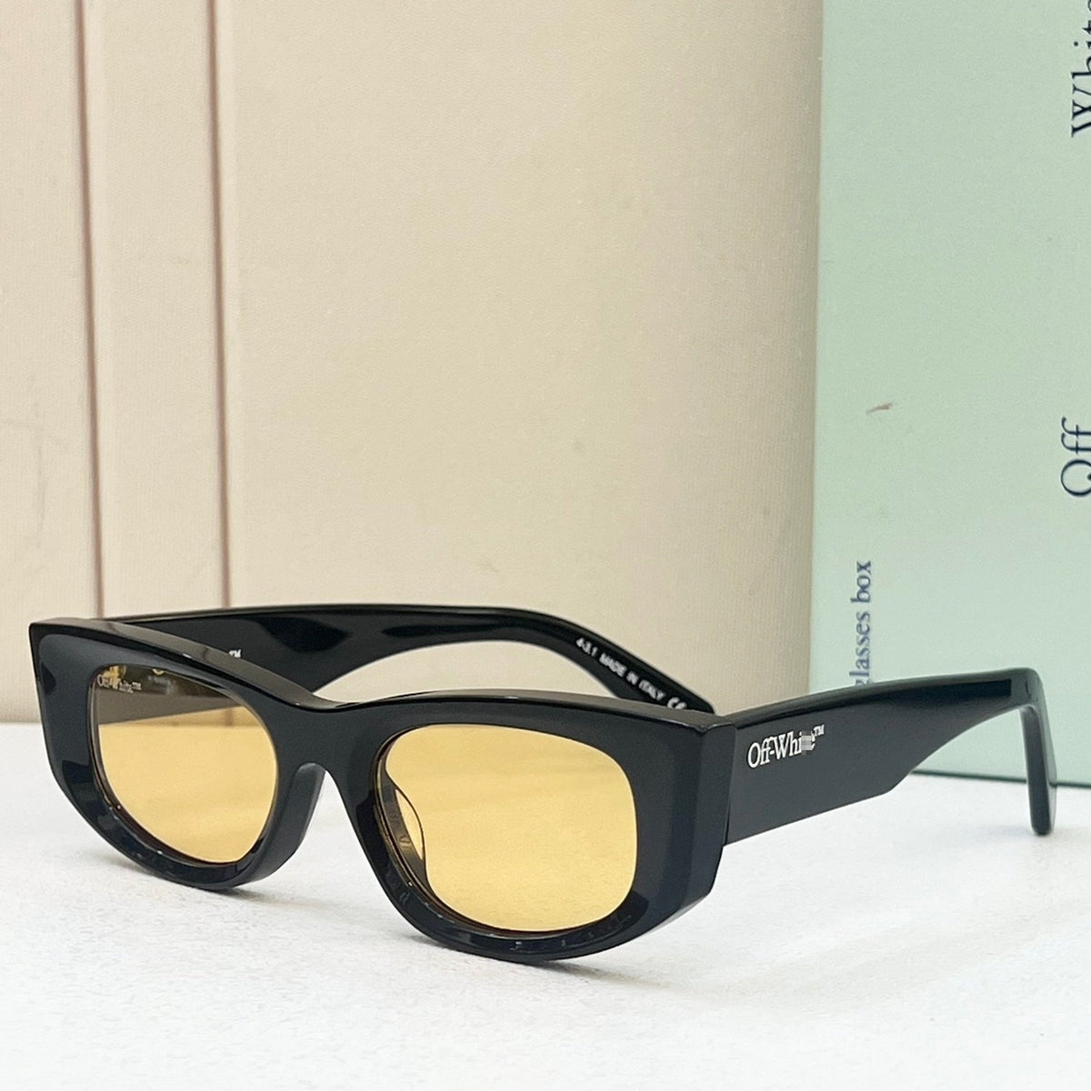 OFF-Whlte Arrow logo sunglasses#090