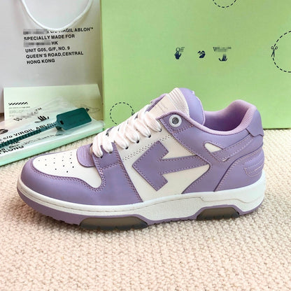 OFF-Whlte Genuine Leather Sneakers#68