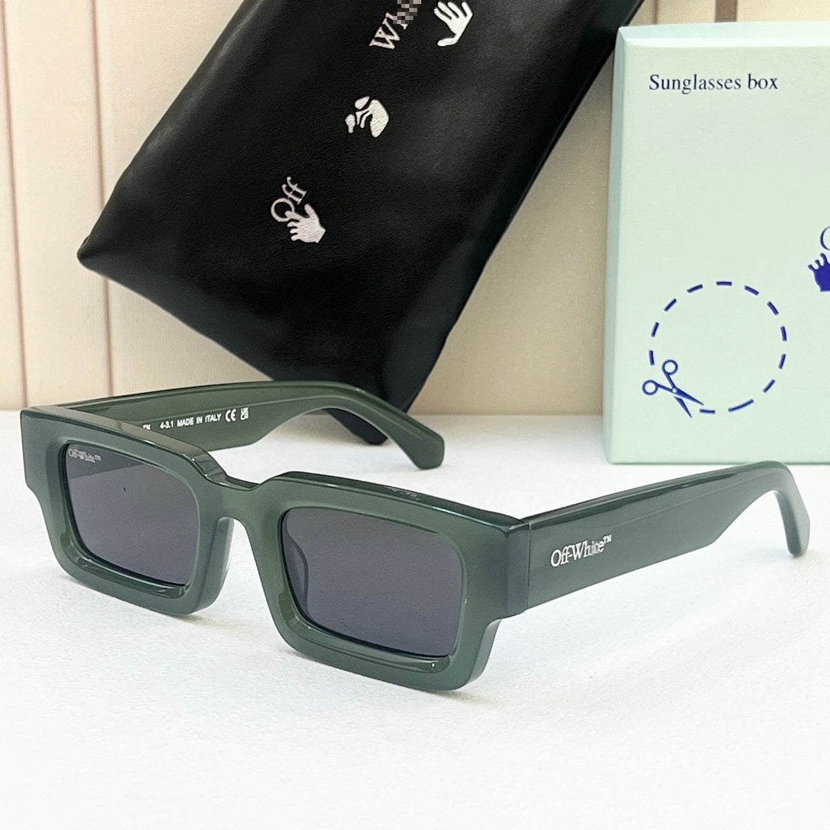 OFF-Whlte Arrow logo sunglasses#089
