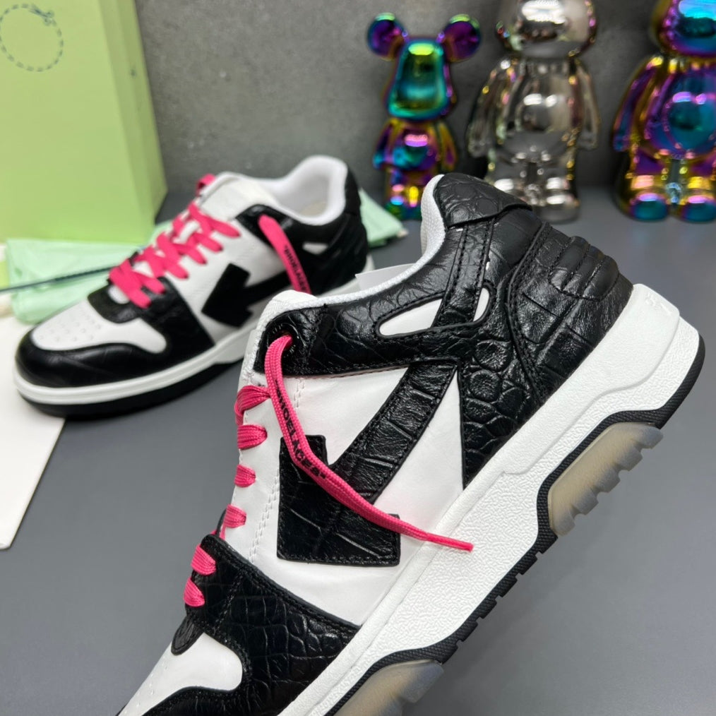 OFF-Whlte Arrow Logo Leather Sneakers #41