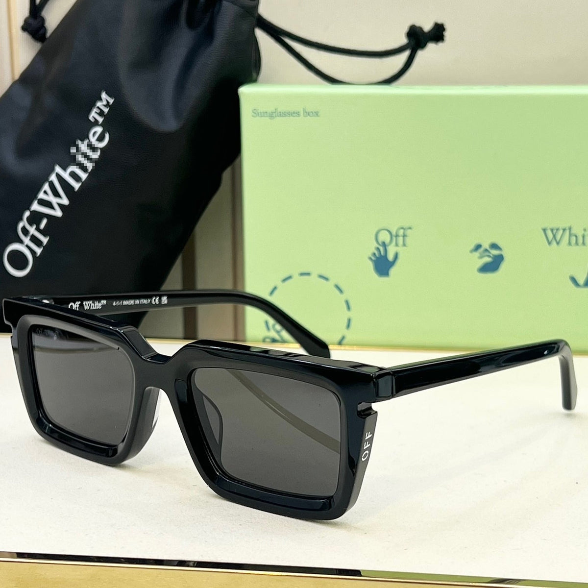 OFF-Whlte Arrow logo sunglasses#113