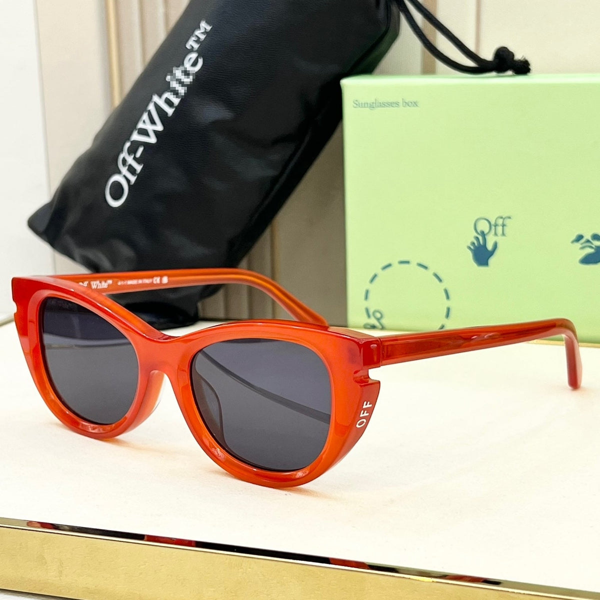 OFF-Whlte Arrow logo sunglasses#097