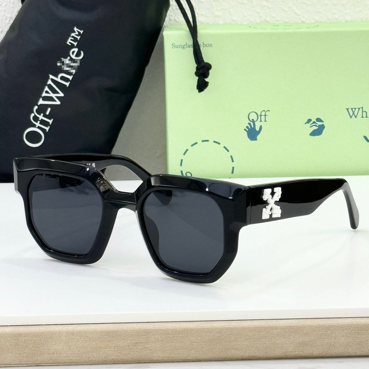 OFF-Whlte Arrow logo sunglasses#014