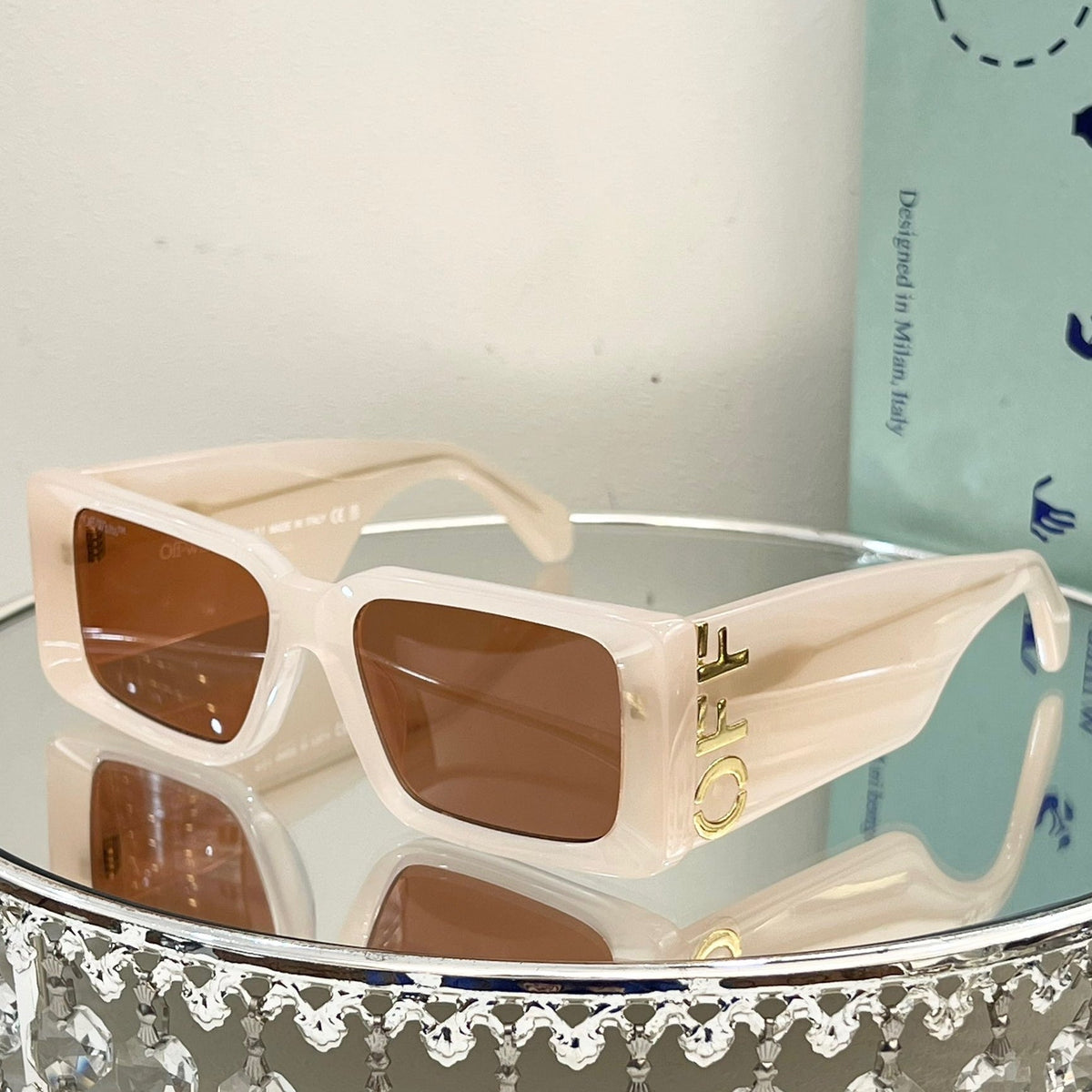 OFF-Whlte Arrow logo sunglasses#097