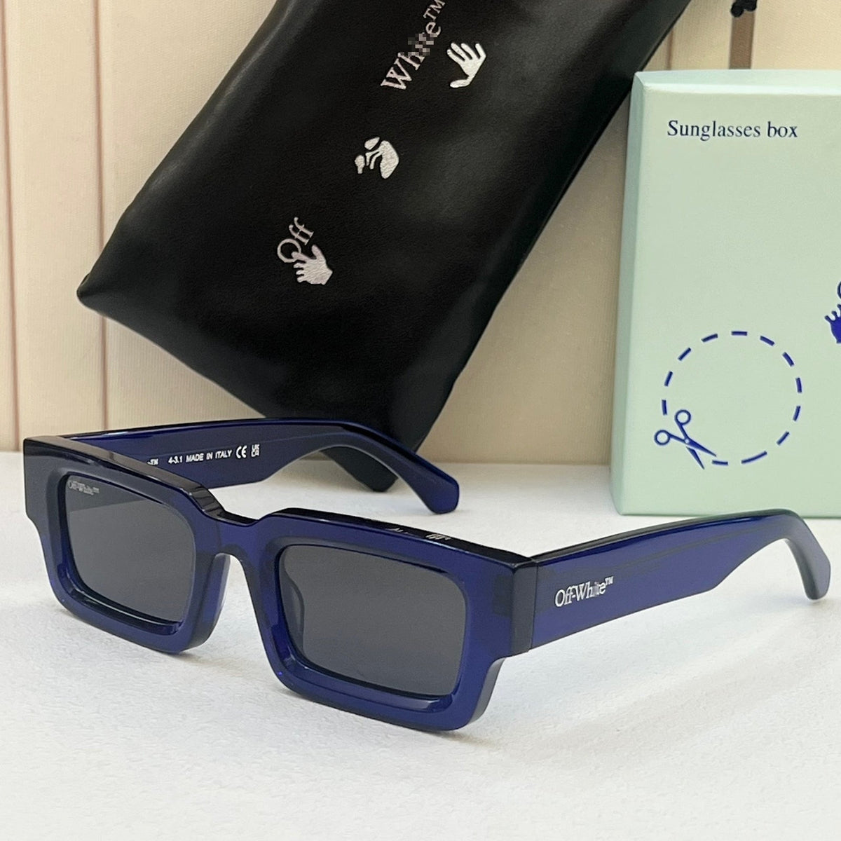 OFF-Whlte Arrow logo sunglasses#089