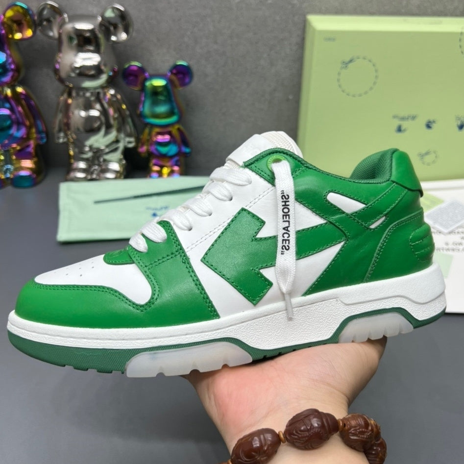 OFF-Whlte Arrow Logo Leather Sneakers #42