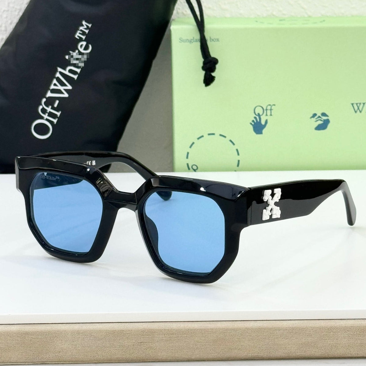 OFF-Whlte Arrow logo sunglasses#014