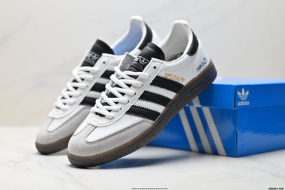 Adidas Originals Spezial Weiß Schwarz Gummi Leder Turnschuhe