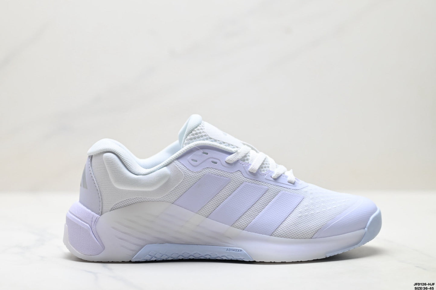 Adidas Herren Tennis-Trainingsschuhe ganz in Weiß
