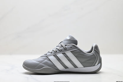 Adidas Herren Grau-Weiße Indoor-Trainingsschuhe