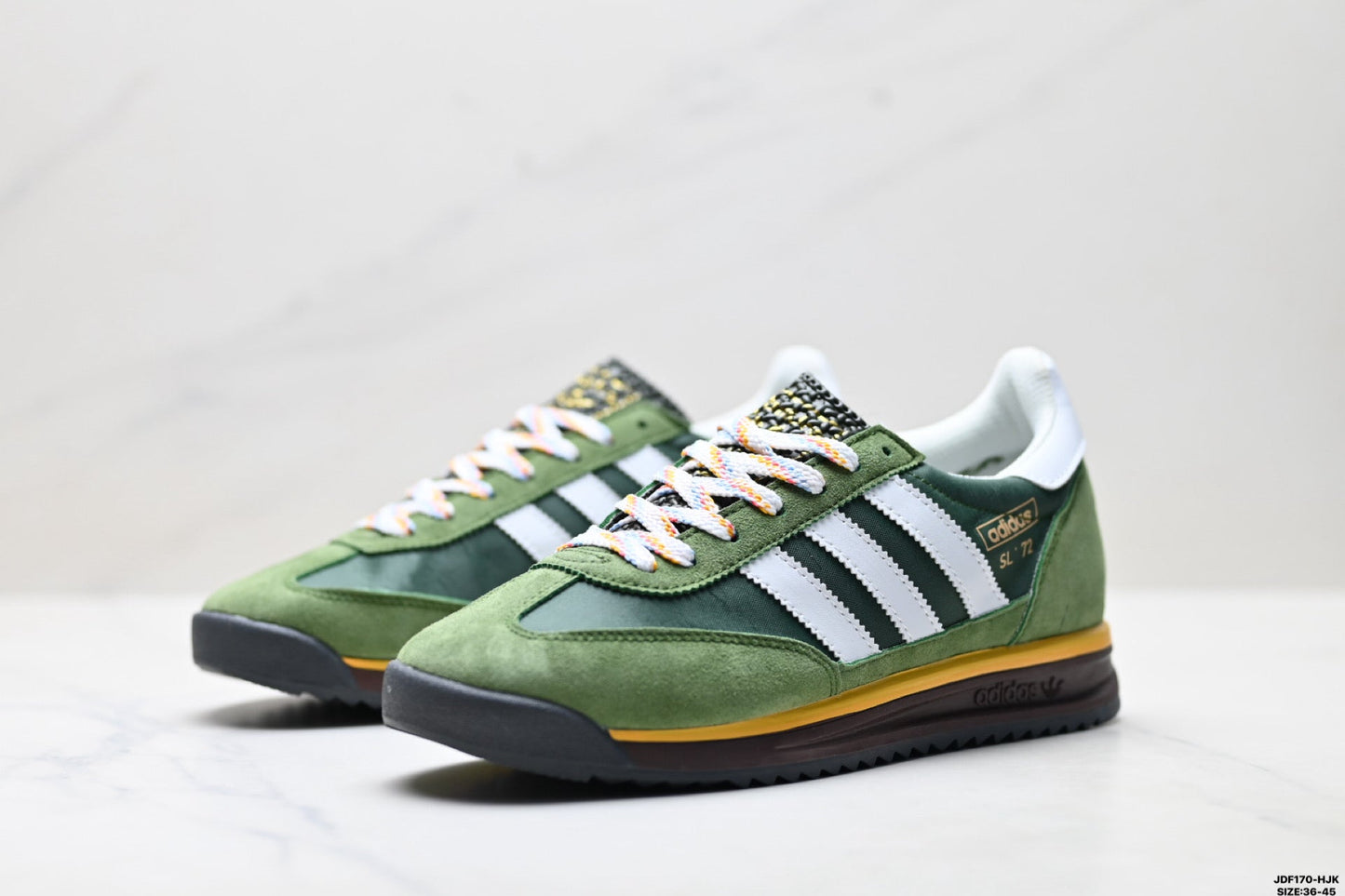 Adidas SL 72 Grüne Retro-Sneaker