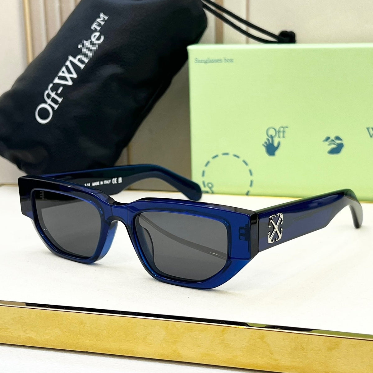 OFF-Whlte Arrow logo sunglasses#115