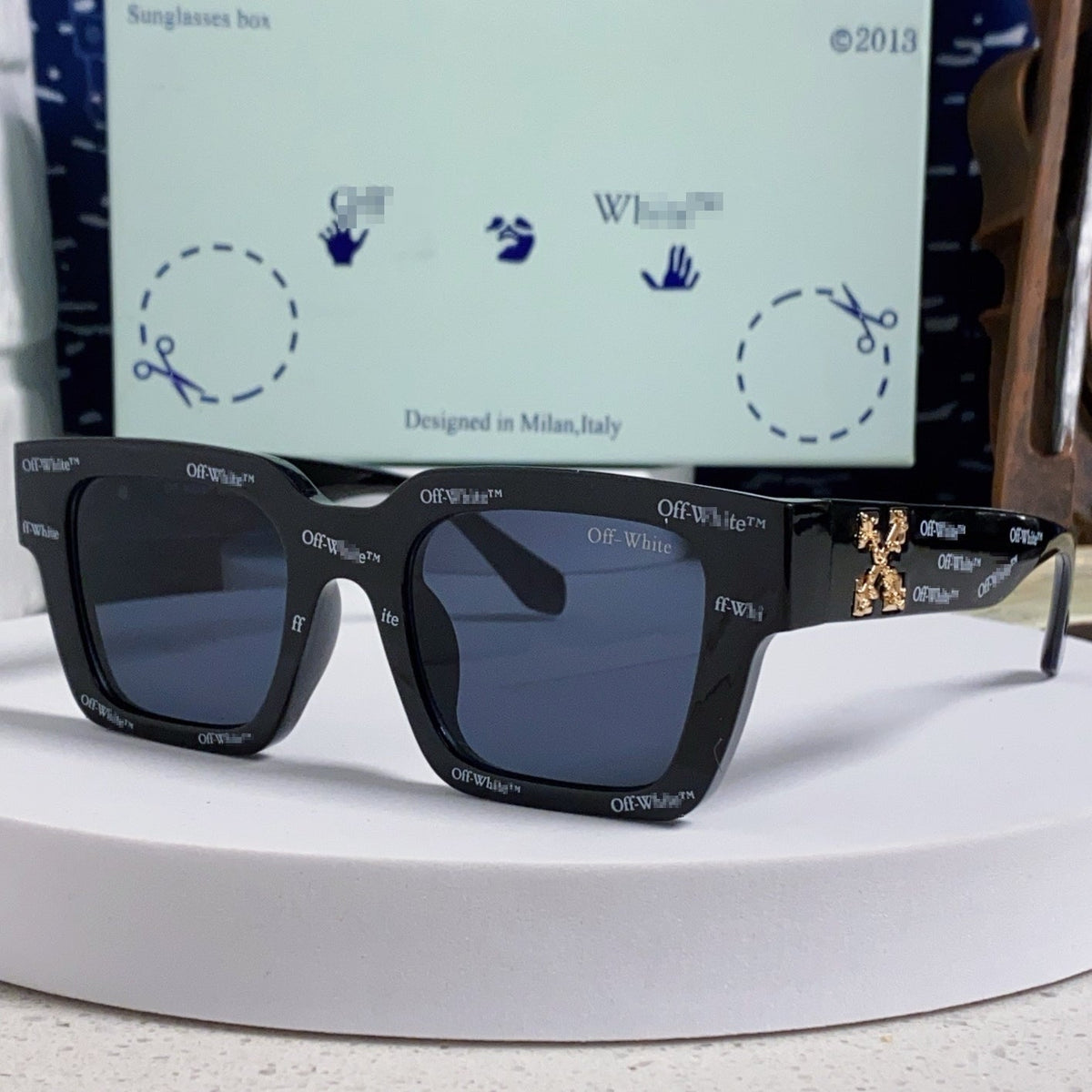 OFF-Whlte Arrow logo sunglasses#003