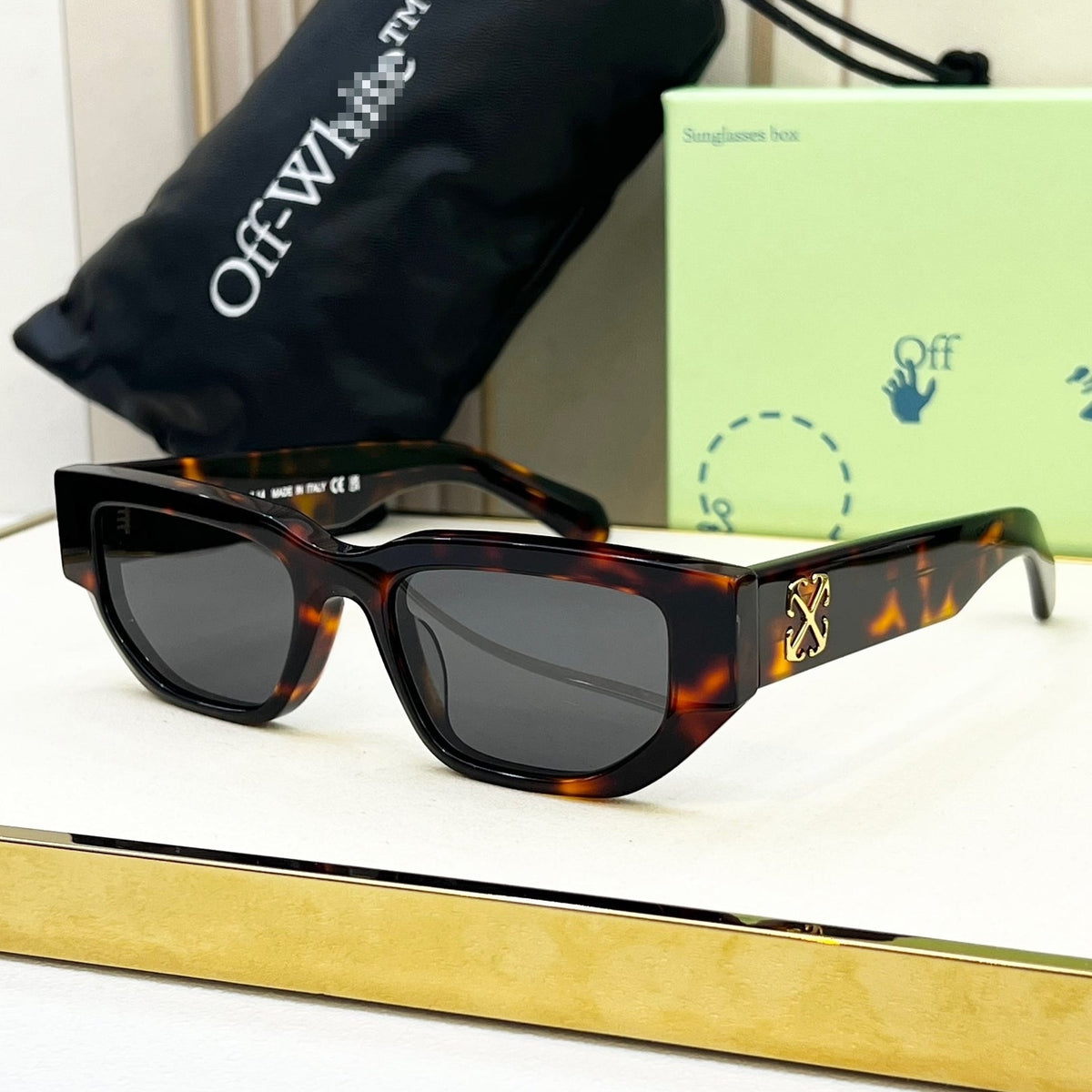OFF-Whlte Arrow logo sunglasses#115