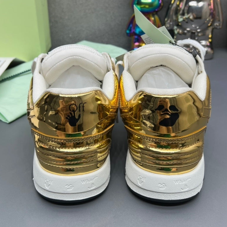 OFF-Whlte Arrow Logo Leather Sneakers #42