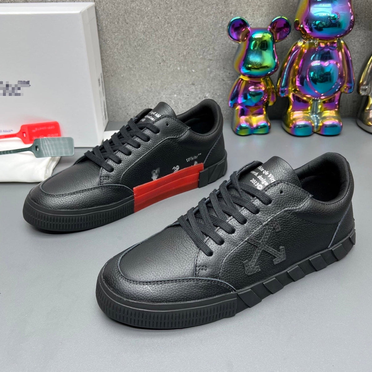 OFF-Whlte Genuine Leather Sneakers#66