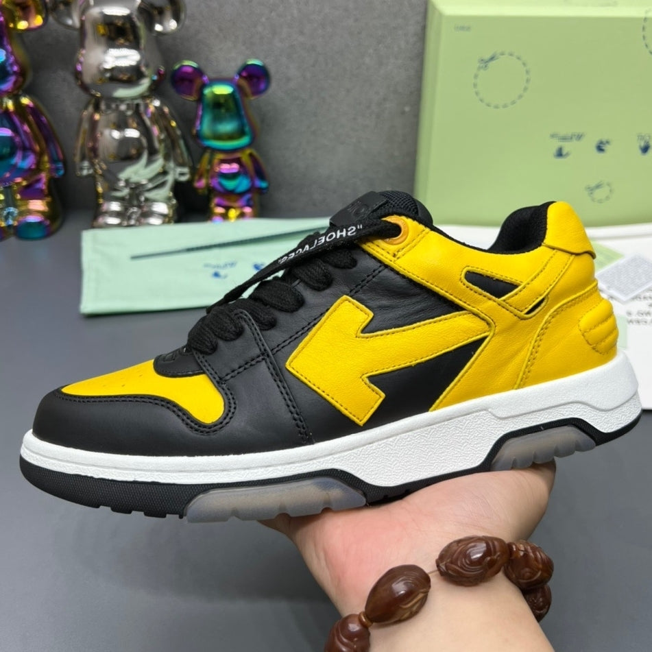 OFF-Whlte Arrow Logo Leather Sneakers #42