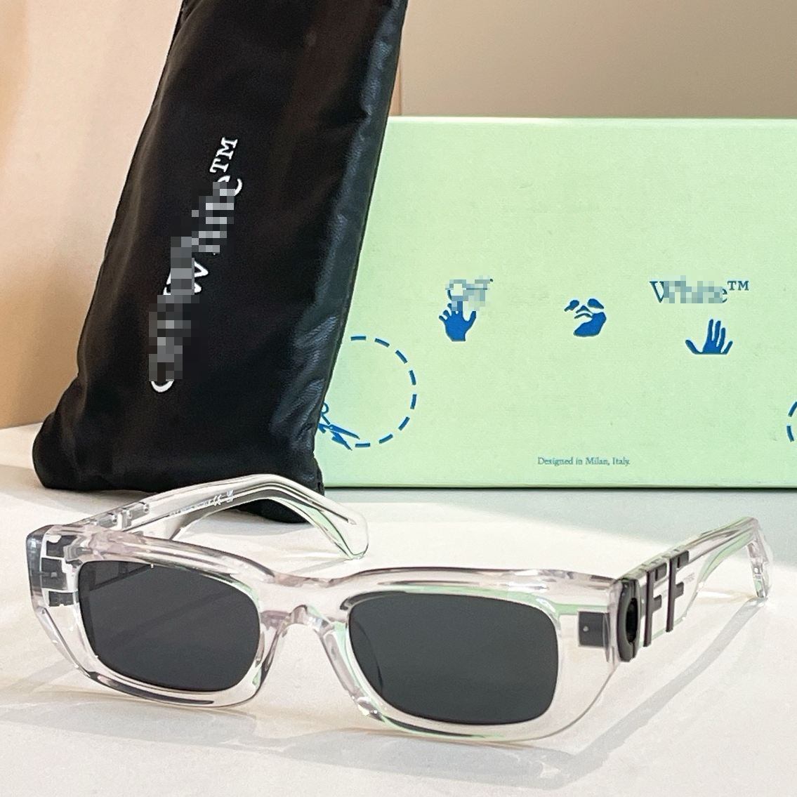 OFF-Whlte Arrow logo sunglasses#124