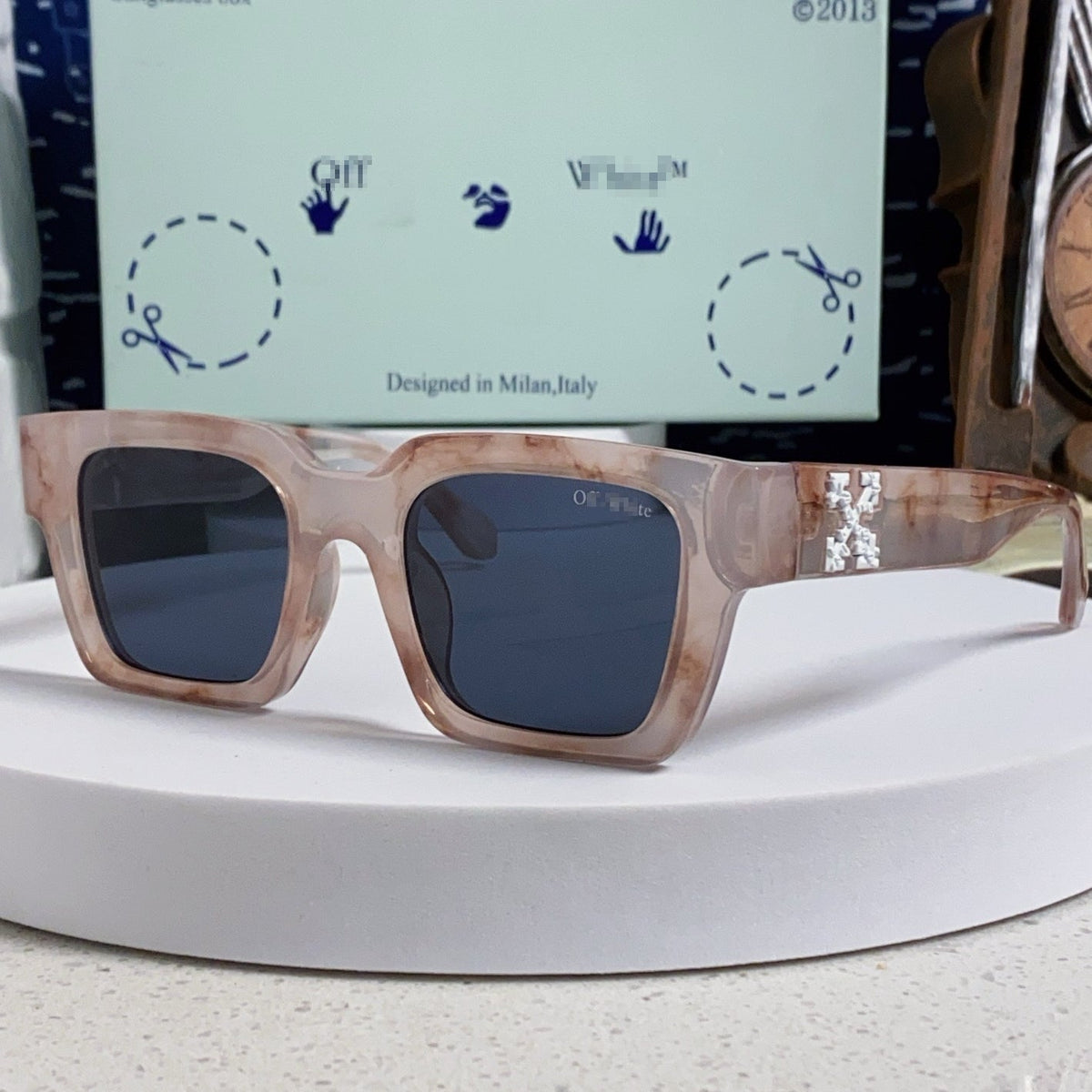 OFF-Whlte Arrow logo sunglasses#004