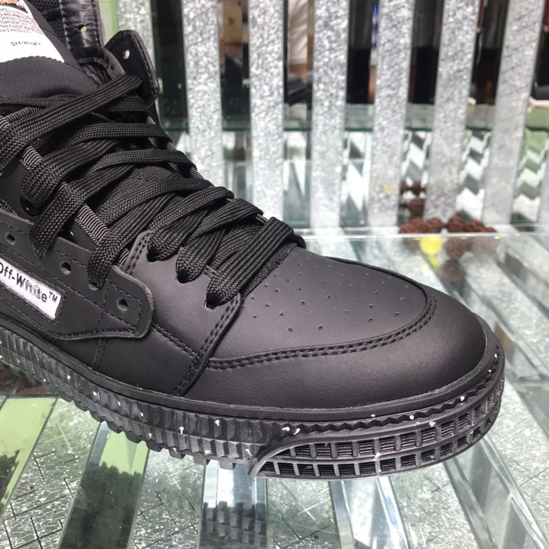OFF-Whlte Arrow Logo Leather Sneakers #34