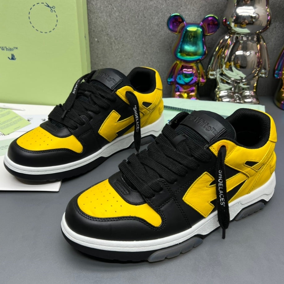 OFF-Whlte Arrow Logo Leather Sneakers #42