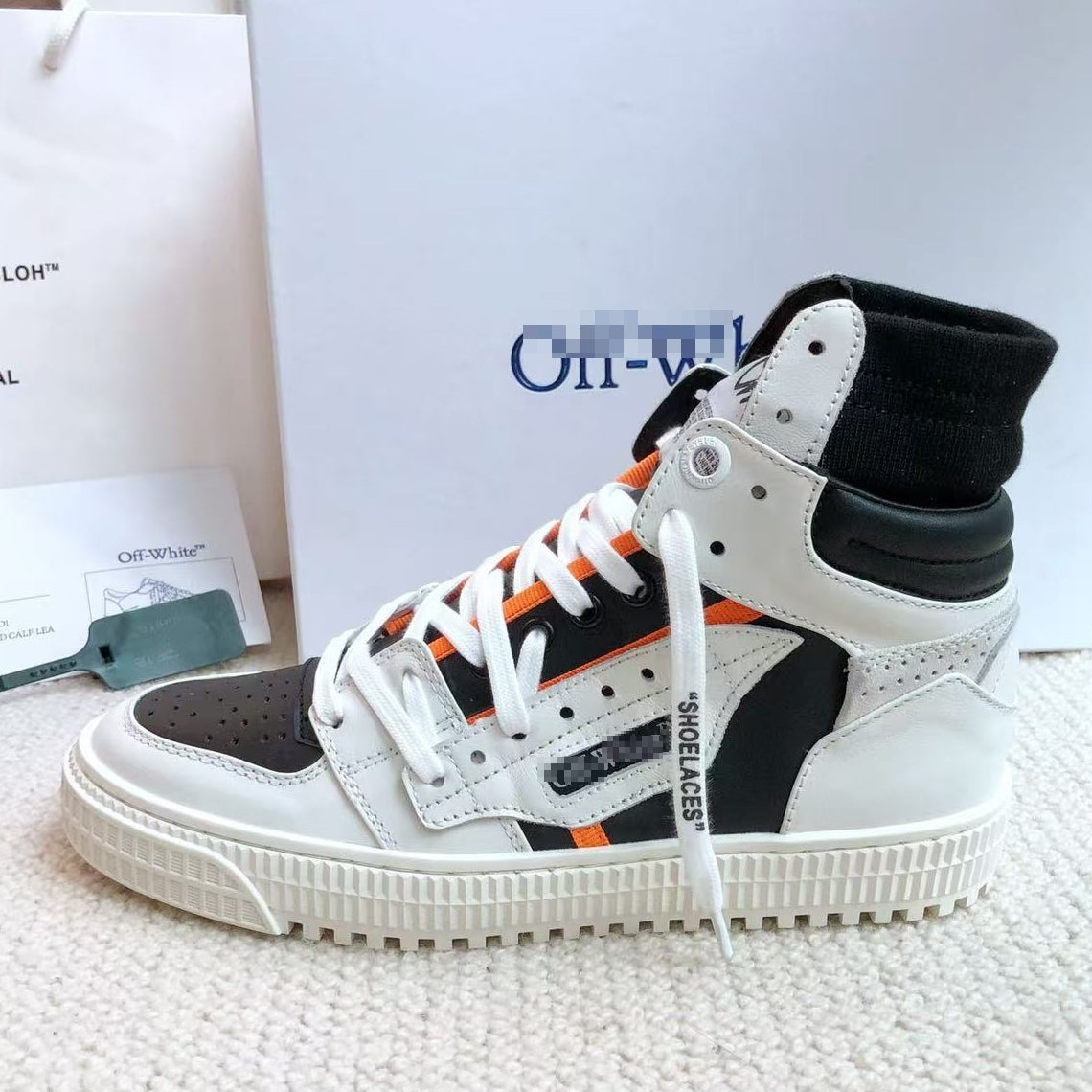 OFF-Whlte Arrow logo high-top sneakers#13