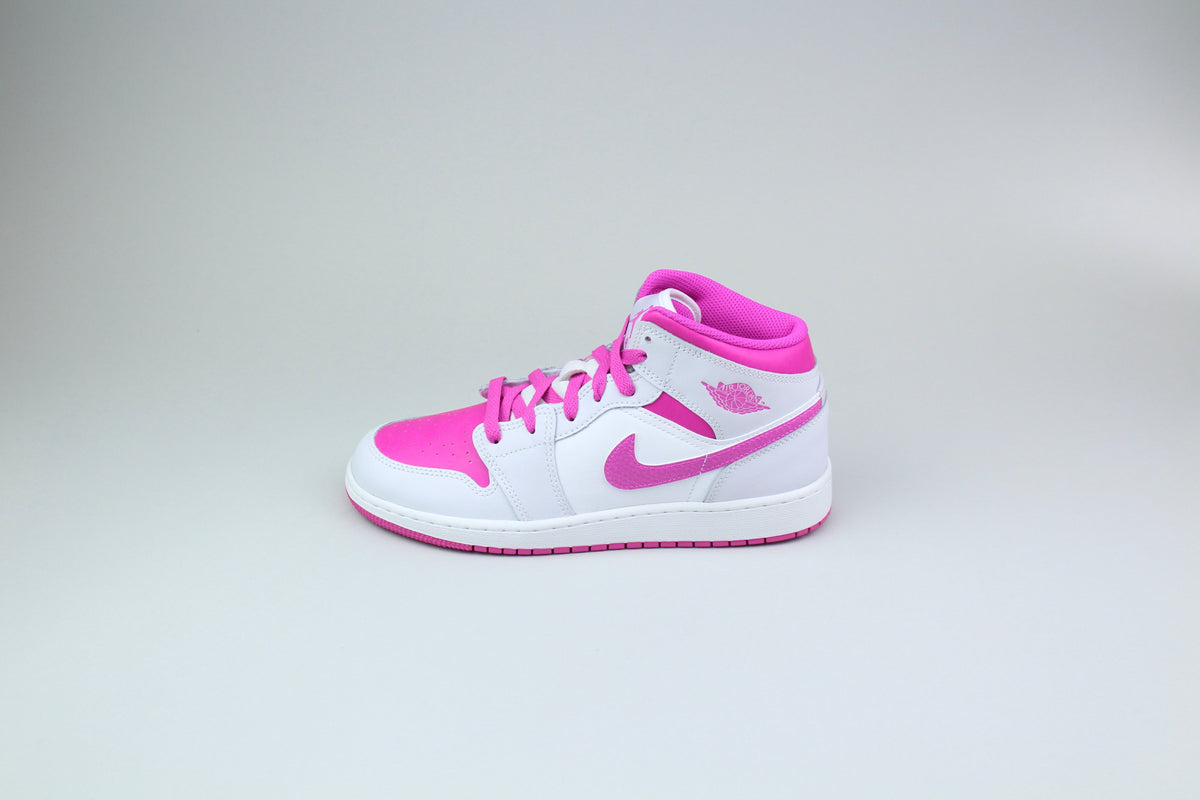 Air Jordan 1 Mid 'Fire Pink' (GS) - Fire Pink - image 3
