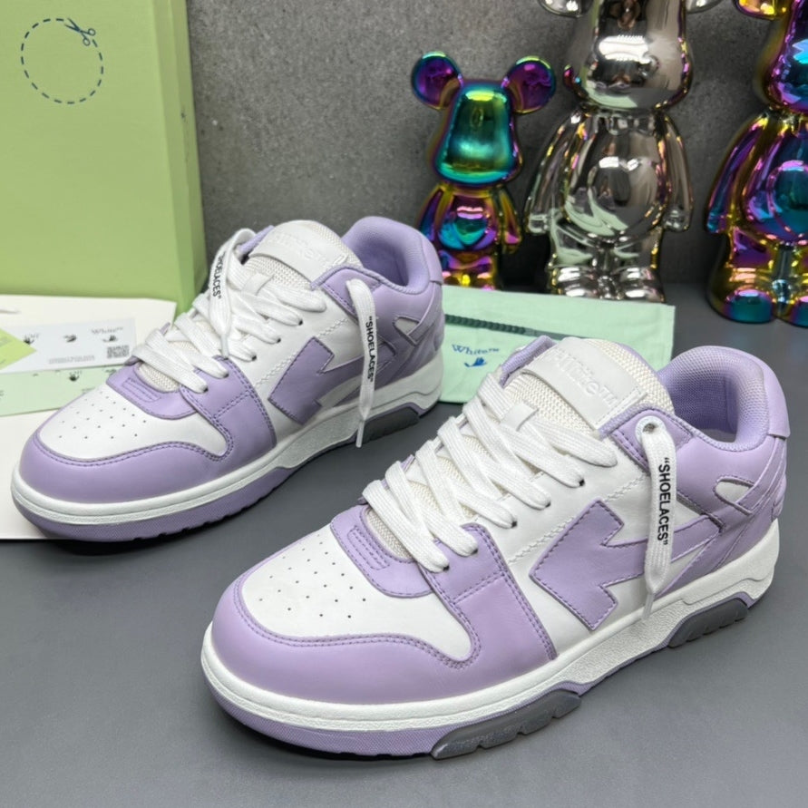OFF-Whlte Arrow Logo Leather Sneakers #42