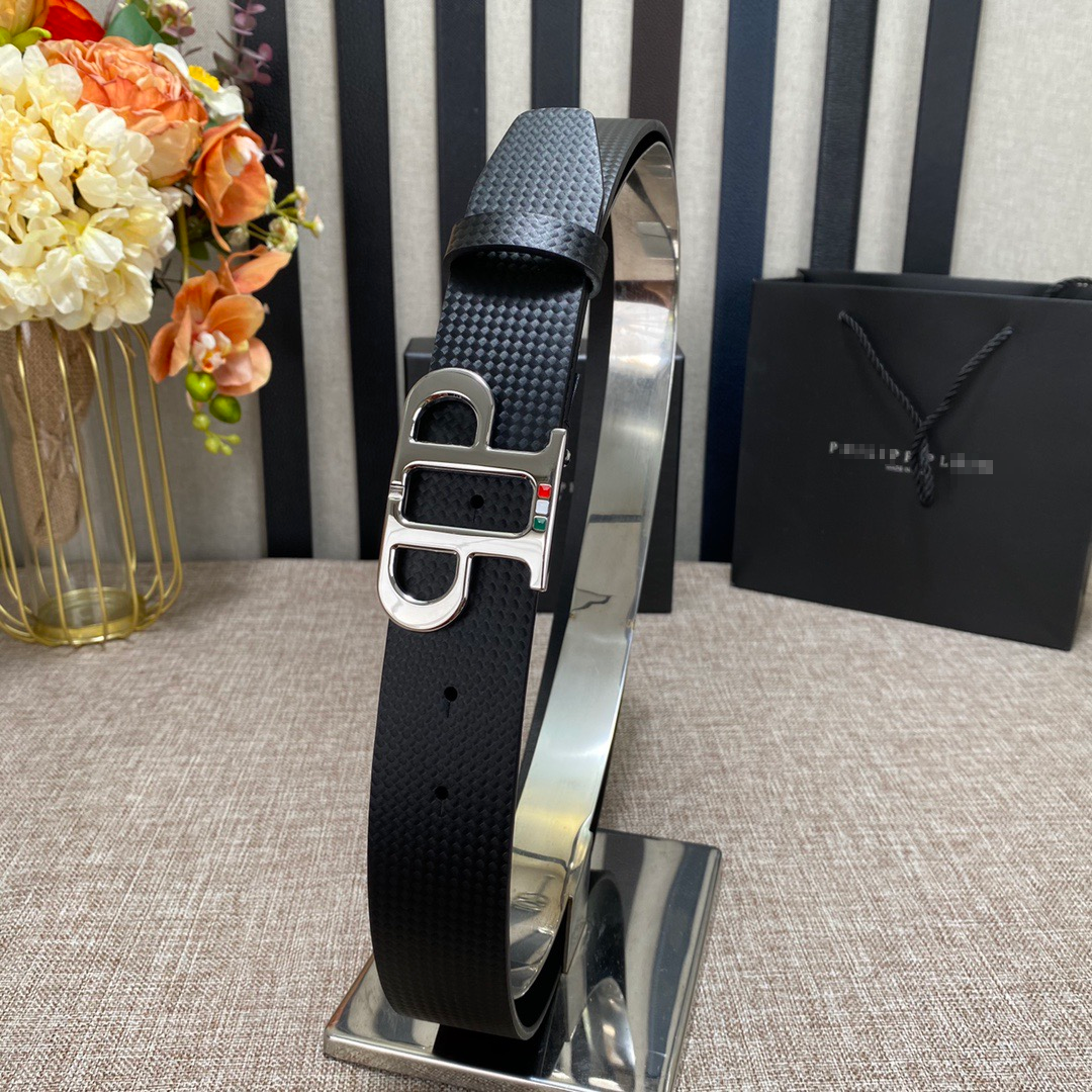 PP Leather Logo Belt#10