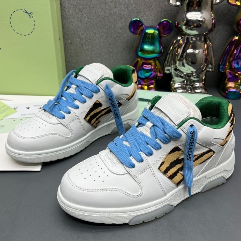 OFF-Whlte Arrow Logo Leather Sneakers #42