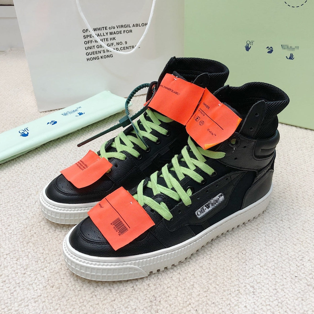 OFF-Whlte Arrow logo high-top sneakers#13