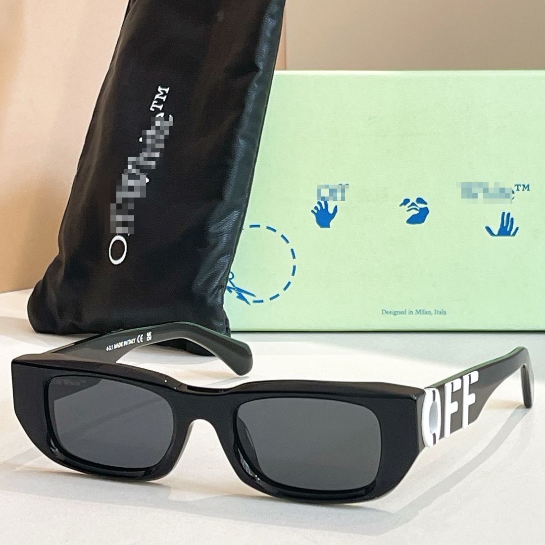 OFF-Whlte Arrow logo sunglasses#124