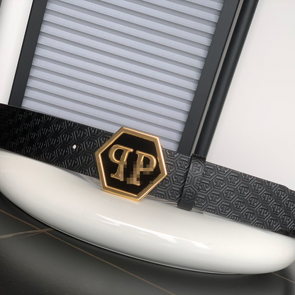 PP Leather Logo Belt#2