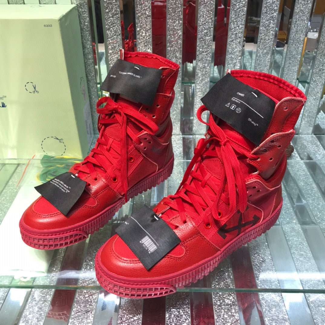 OFF-Whlte Arrow logo high-top sneakers#33