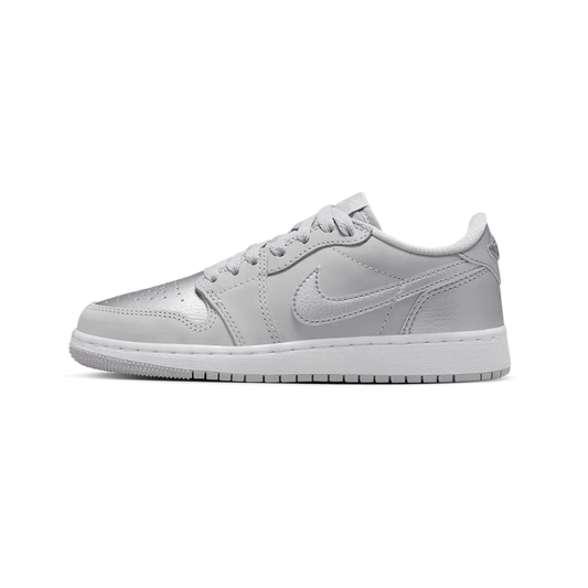 Air Jordan 1 Low OG GS 'Metallic Silver' - Metallic Silver