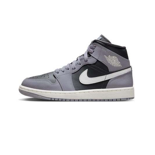 Air Jordan 1 Mid 'Cement Grey' (Women's) - Cement Grey