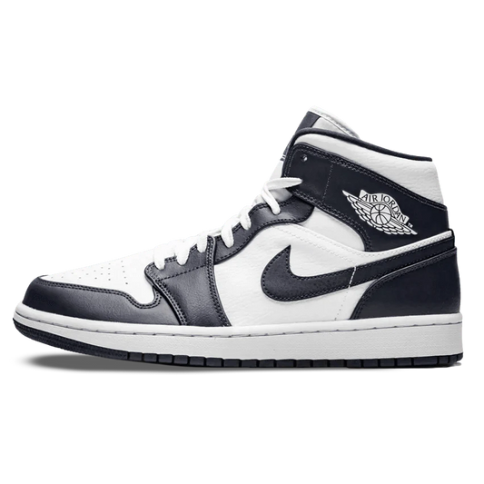 Air Jordan 1 Mid ‘White Metallic Gold Obsidian’ - White Metallic Gold Obsidian