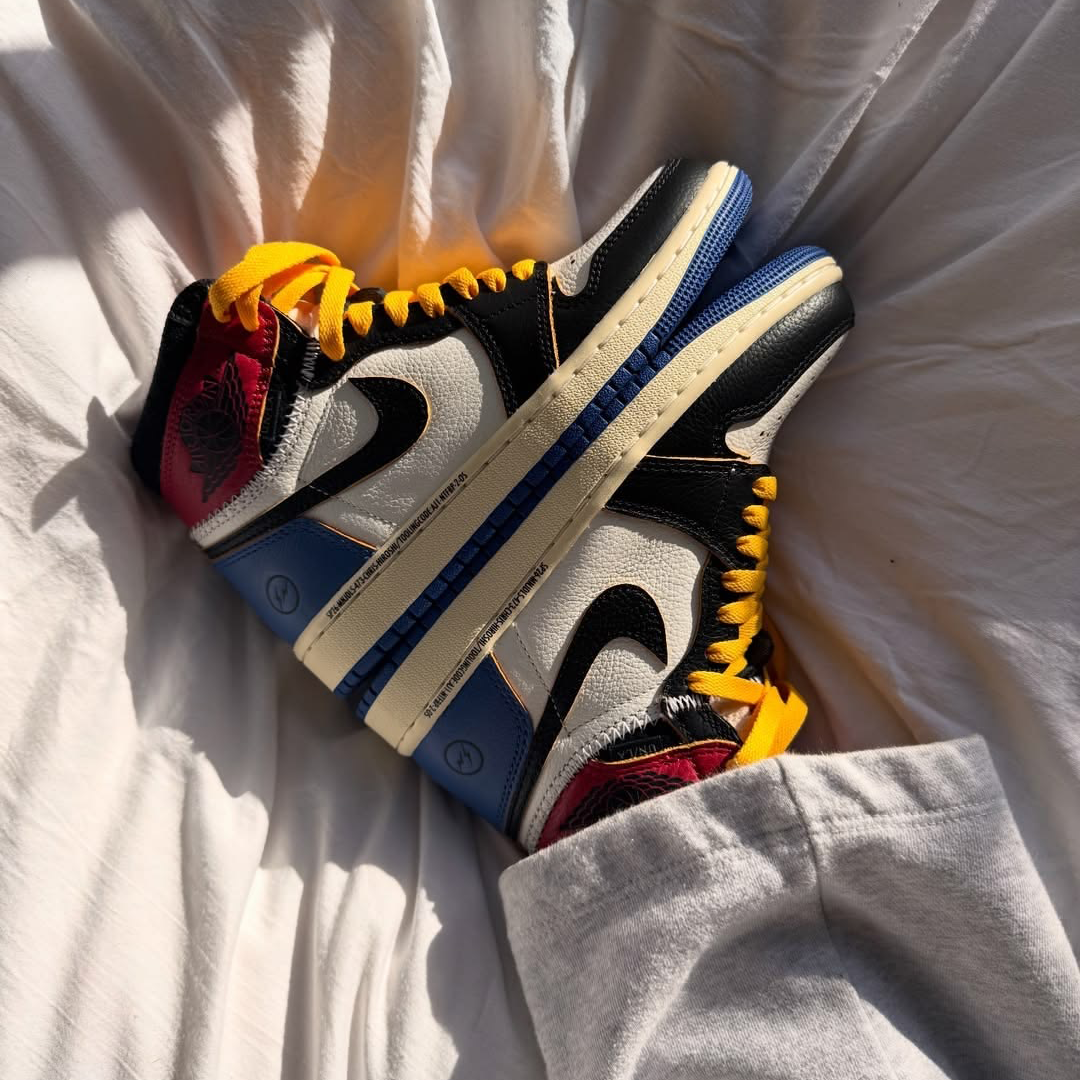 Air Jordan 1 Retro High OG SP Fragment x Union LA Varsity 'Red Sport Royal' - Red Sport Royal - image 9