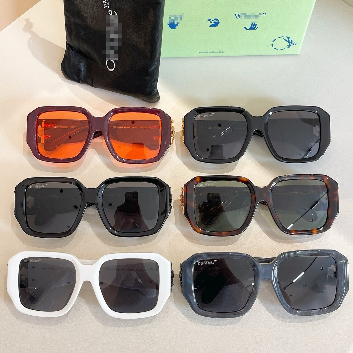 OFF-Whlte Arrow logo sunglasses#001