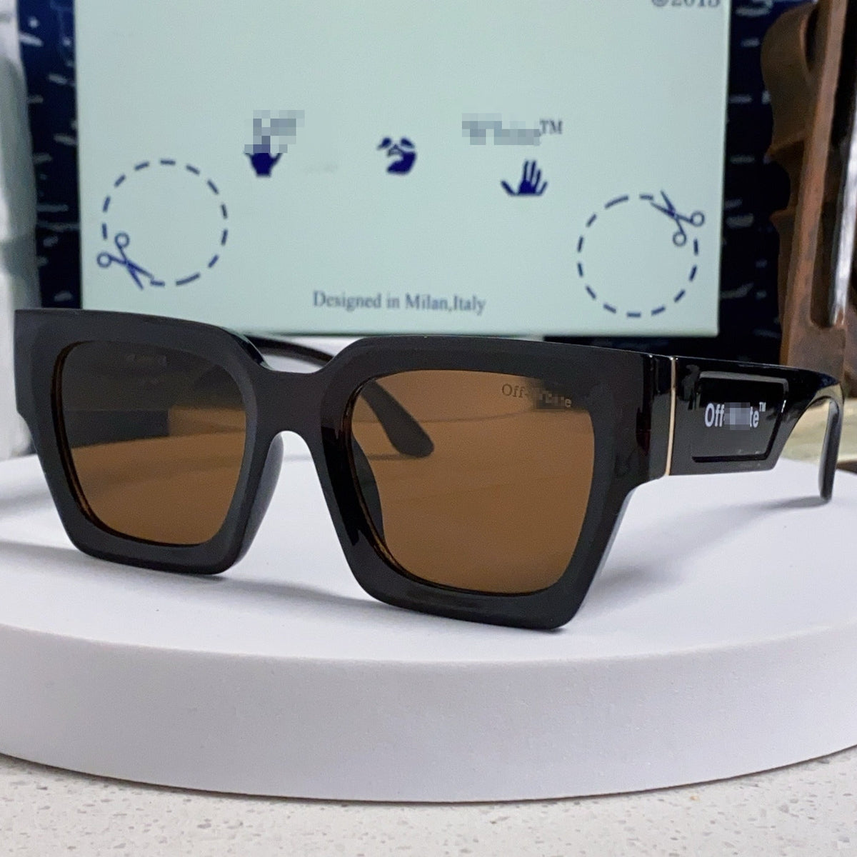 OFF-Whlte Arrow logo sunglasses#005