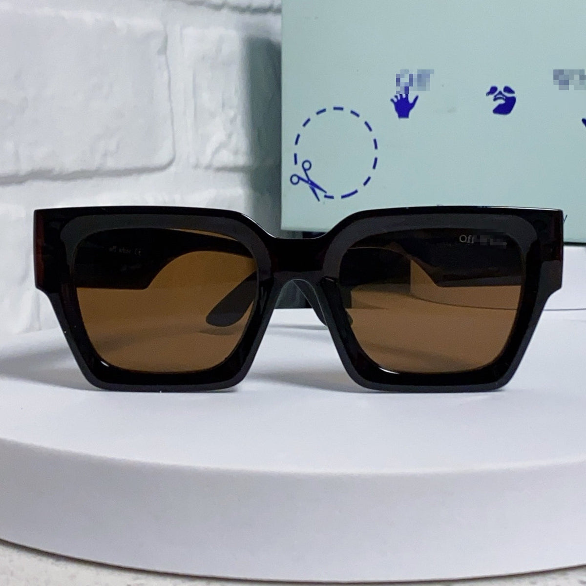 OFF-Whlte Arrow logo sunglasses#005