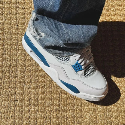 Jordan 4 Retro 'Military Blue' (2024) (GS) - Military Blue - image 9