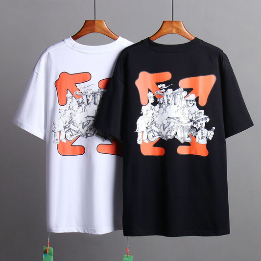 OFF-Whlte Arrow logo print T-shirt#71