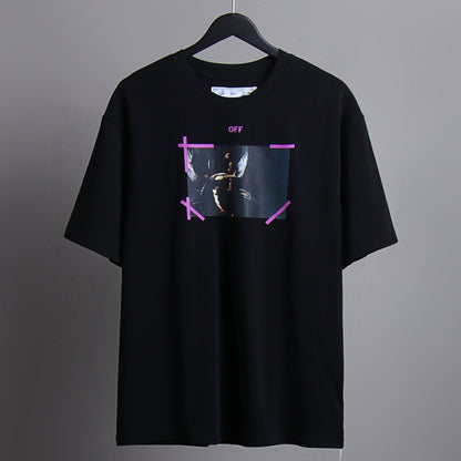 OFF-Whlte Arrow logo print T-shirt#69