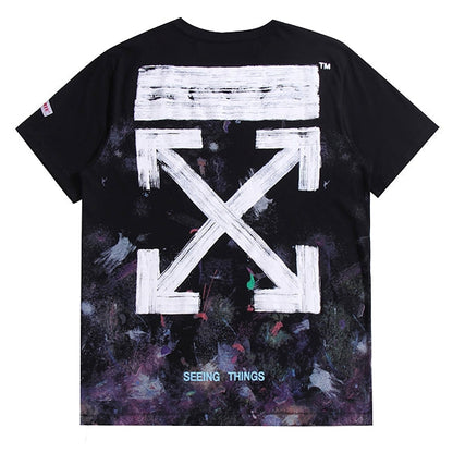 OFF-Whlte Arrow Logo Cotton T-shirt