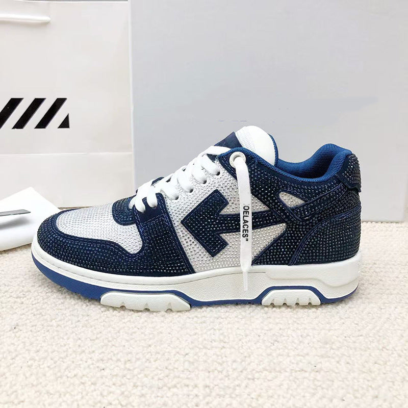 OFF-Whlte Full diamond Sports shoes#11